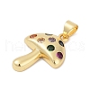 Brass Micro Pave Cubic Zirconia Pendants KK-A241-05G-2