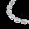 Transparent Electroplate Glass Bead Strands EGLA-P049-02A-AB02-4