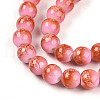 Baking Painted Glass Beads Strands DGLA-N008-8mm-01-4