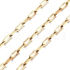 PVD Vacuum Plating 304 Stainless Steel Paperclip Chains CHS-H026-01G-1