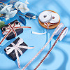 HOBBIESAY 4 Rolls 4 Styles Sport Ball Theme Polyester Printed Grosgrain Ribbon OCOR-HY0001-19-4