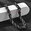 304 Stainless Steel Rope Chains Bracelets for Women Men BJEW-A031-04F-AS-3