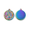 Ion Plating(IP) 304 Stainless Steel Pendants STAS-B032-10MC-1