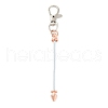 Metal Beadable Pendant Decorations KEYC-D288-01RG-2