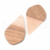 Opaque Resin & Walnut Wood Pendants RESI-S389-035A-C02-2