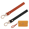 WADORN 2Pcs 2 Colors PU Leather Clutch Bag Wristlet Straps FIND-WR0010-31-1