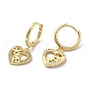 Rack Plating Brass Micro Pave Cubic Zirconia Dangle Hoop Earrings EJEW-A031-15G-2
