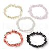 12 Constellation Natural Mixed Gemstone Chip Beaded Stretch Bracelets Sets for Women Men BJEW-JB10264-10-3