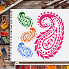 Plastic Reusable Drawing Painting Stencils Templates DIY-WH0172-242-6