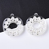 Transparent Acrylic Pendants TACR-R146-013-4