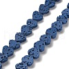 Synthetic Lava Rock Dyed Beads Strands G-R010-01I-3
