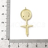 Brass Micro Pave Cubic Zirconia Pendants KK-Q070-01A-G-3