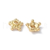 Flower Brass Bead Caps KK-F892-34G-02-1