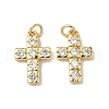 Brass Micro Pave Cubic Zirconia Pendants KK-Q068-49B-G-1