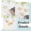 ANATTASOUL 9Pcs 9 Style Stainless Steel Open Cuff Ring for Women RJEW-AN0001-05-3