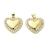 Brass Micro Pave Cubic Zirconia Pendants KK-M324-13G-1