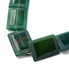 Natural Green Onyx Agate Beads Strands G-P570-D01-01-3