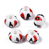 Handmade Porcelain European Beads PORC-S504-006-1