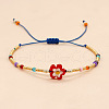 Bohemian Style Floral Beaded Braided Bracelets PK5230-1-1