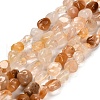 Natural Yellow Hematoid Quartz Beads Strands G-P568-C05-01-2