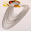 Alloy Box Chain Multi-Layered Necklaces for Women FS-WG891B2-02-2