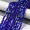 Imitation Jade Glass Beads Strands EGLA-YW0003-19B-05-2