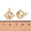 Brass Micro Pave Cubic Zirconia Pendants KK-D357-06C-G-3