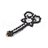 Seed Beads Beaded Charms PALLOY-MZ00353-4
