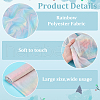 Rainbow Polyester Fabric DIY-WH0888-015-4