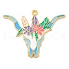 Alloy Enamel Pendants FIND-Z049-02B-02G-1