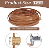 5M Folding PU Leather Flat Cord OCOR-WH20012-14A-05-2