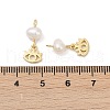 Natural Cultured Freshwater Pearl & Brass Pendants KK-U062-12G-3