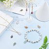  Natural Gemstone Pendants G-NB0002-12G-2