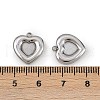 304 Stainless Steel Pendant Cabochon Settings STAS-L022-533P-3