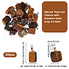 Beebeecraft 20Pcs Natural Tiger Eye Pendants G-BBC0001-50C-2