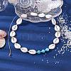 Adjustable Acrylic Shell Shape Beaded Necklaces NJEW-JN04639-2