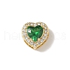 Brass Micro Pave Cubic Zirconia Beads KK-I276-46G-05-1