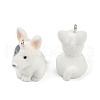 Flocky Resin Pendants FIND-A052-06B-2
