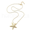 Brass Pendant Necklaces NJEW-S385-05B-G-3