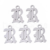 Tarnish Resistant 201 Stainless Steel Pendants STAS-N091-40R-1