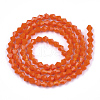 Opaque Solid Color Glass Beads Strands GLAA-Q080-4mm-B03-2