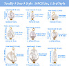 9 Sets 9 Style ABS Plastic Imitation Pearl Pendants KY-TA0001-23-11