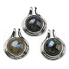 Natural Labradorite Pendants G-M405-06P-3