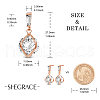 SHEGRACE Brass Stud Earrings JE804A-4