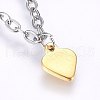 304 Stainless Steel Charm Bracelets BJEW-F330-10GP-03-3