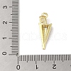 Rack Plating Brass Micro Pave Cubic Zirconia Pendants X-KK-C052-25G-3