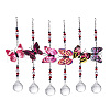 Random Pattern Butterfly Hanging Crystal Prisms Suncatcher PW-WG56806-01-1