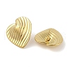 Stripe Theme Ion Plating(IP) 304 Stainless Steel Stud Earrings for Women EJEW-B050-18G-02-2