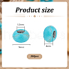   100Pcs Dyed Synthetic Turquoise European Beads SPDL-PH0001-03-4