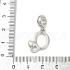 Brass European Dangle Charms KK-Z097-01Q-GP-3